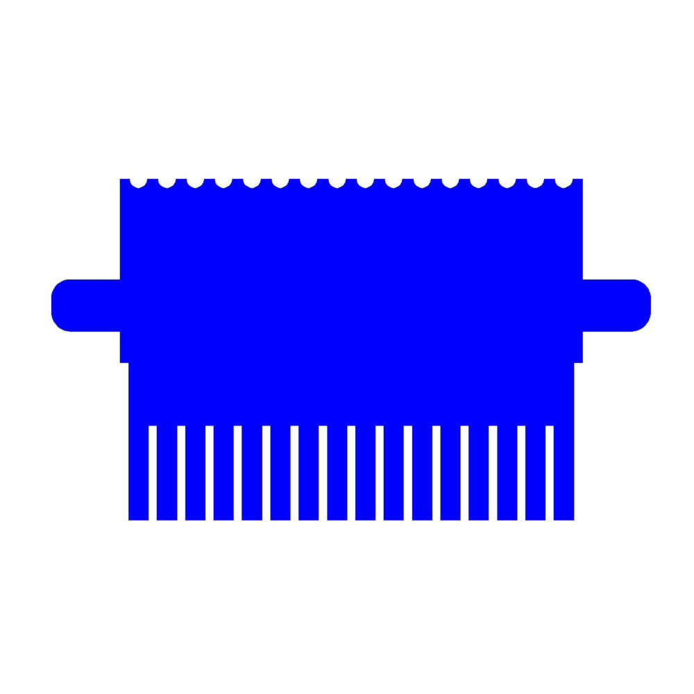 omniPAGE Mini Comb, 16 sample, 2mm thick - wisertech